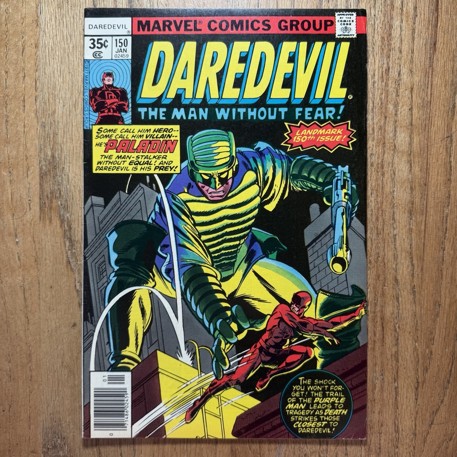 Daredevil #150 1st App Paladin 🔥🔑 Marvel Comics 1977 VF Vision Quest
