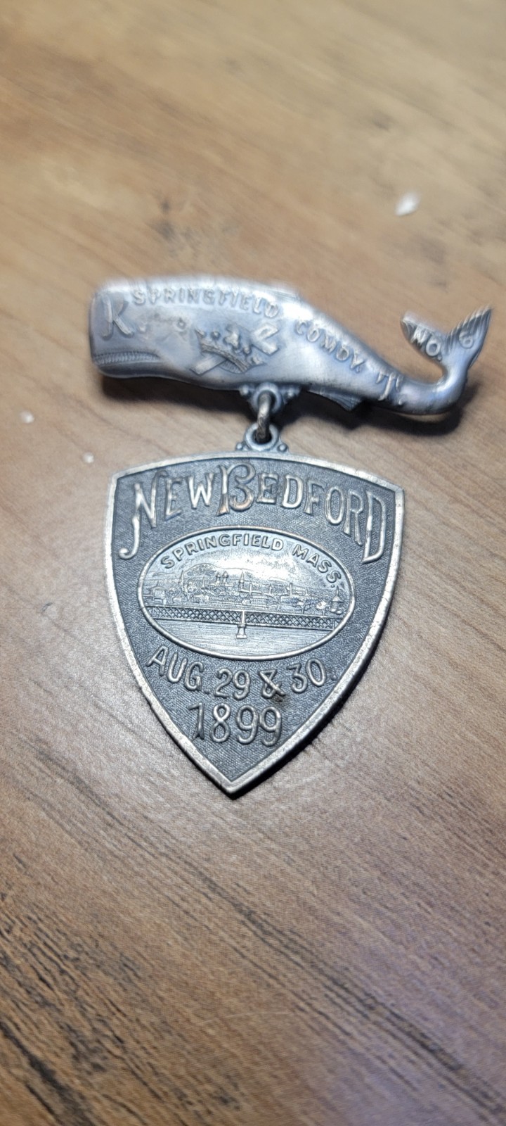ANTIQUE 1899 Springfield Commandery No. 6 K.T. Knights Templar New Bedford MA.