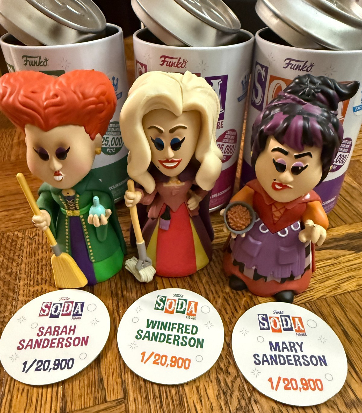 Funko Soda - Hocus Pocus - Lot Of 3 - Sarah Mary & Winifred - Funko Exclusives