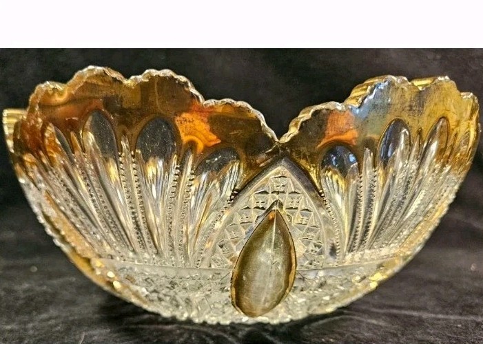 Lot of Heisey Vintage Cut Glass Prince of Wales  Plume Cut Glass 30 Pieces