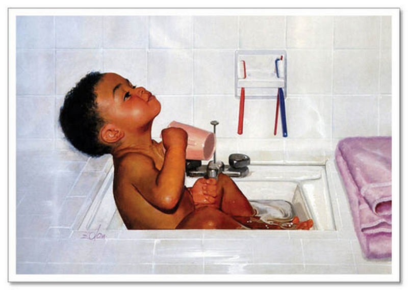 Lovely children-flowers of life Cute little Boy KIDS NEW modern Postcard