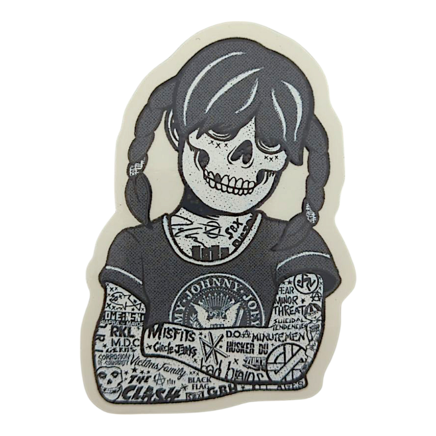 Zoltron Sue Nami (Black & White) Sticker