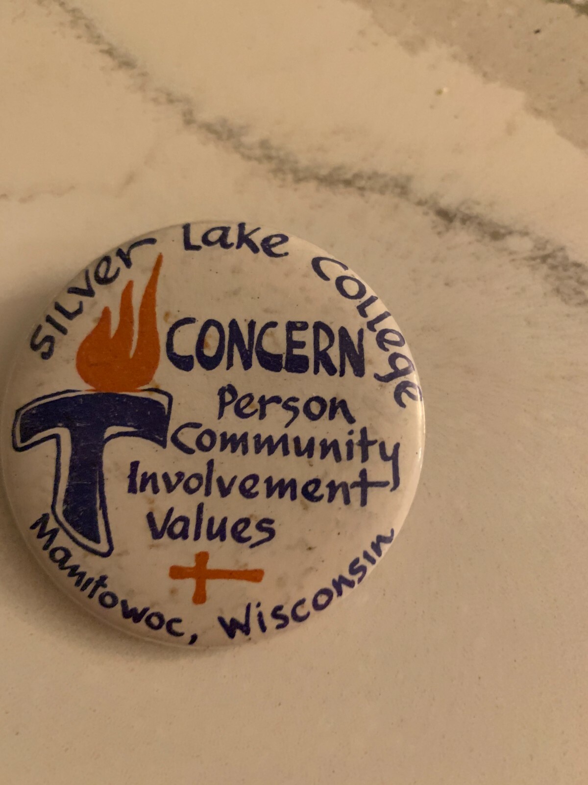 Vintage Silver Lake College Button Pinbacks Manitowoc Wisconsin RETRO Ad Buttons