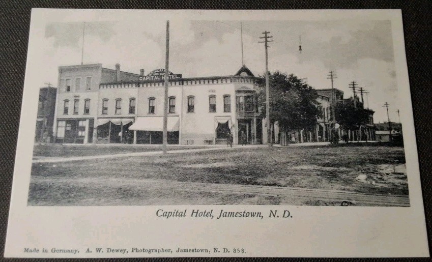Jamestown North Dakota Capital Hotel ND Postcard
