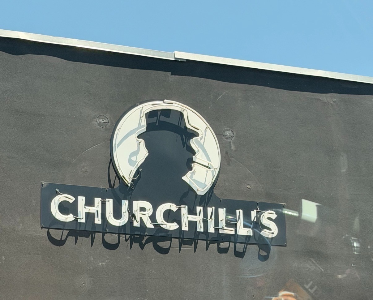 2021 A-Max Churchill\'s Cigar Lounge Ligtht Neon Wall Sign