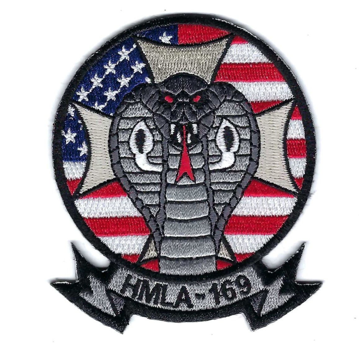 HMLA-169 \'VIPERS\'  LATEST U.S. FLAG VERSION 2026 patch