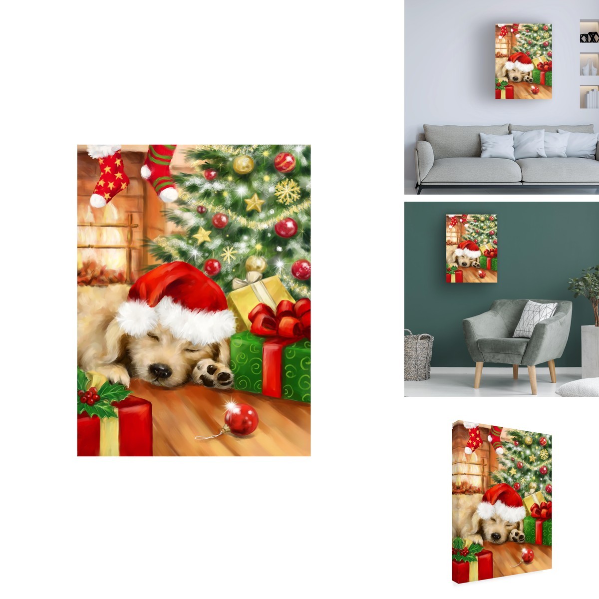 Trademark Fine Art Canvas Wall Art MAKIKO \'Christmas Dream\' ALI71949-C3547GG Trademark Fine Art Canvas Wall Art MAKIKO \'Christmas Dream\' ALI71949-C3547GG