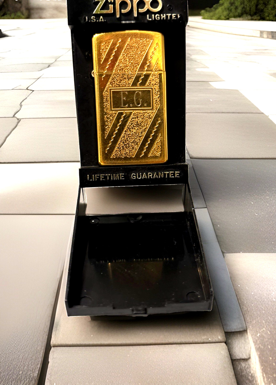 Vintage 80’s Zippo Gold Tone Slim Lighter