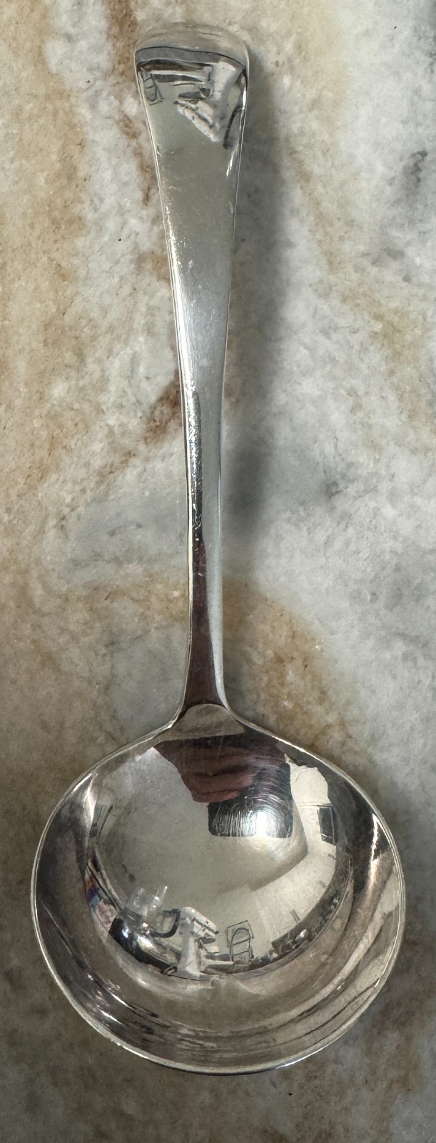 Vintage Mappin & Webb Silver-plate solid glossy ladle 5 5/8