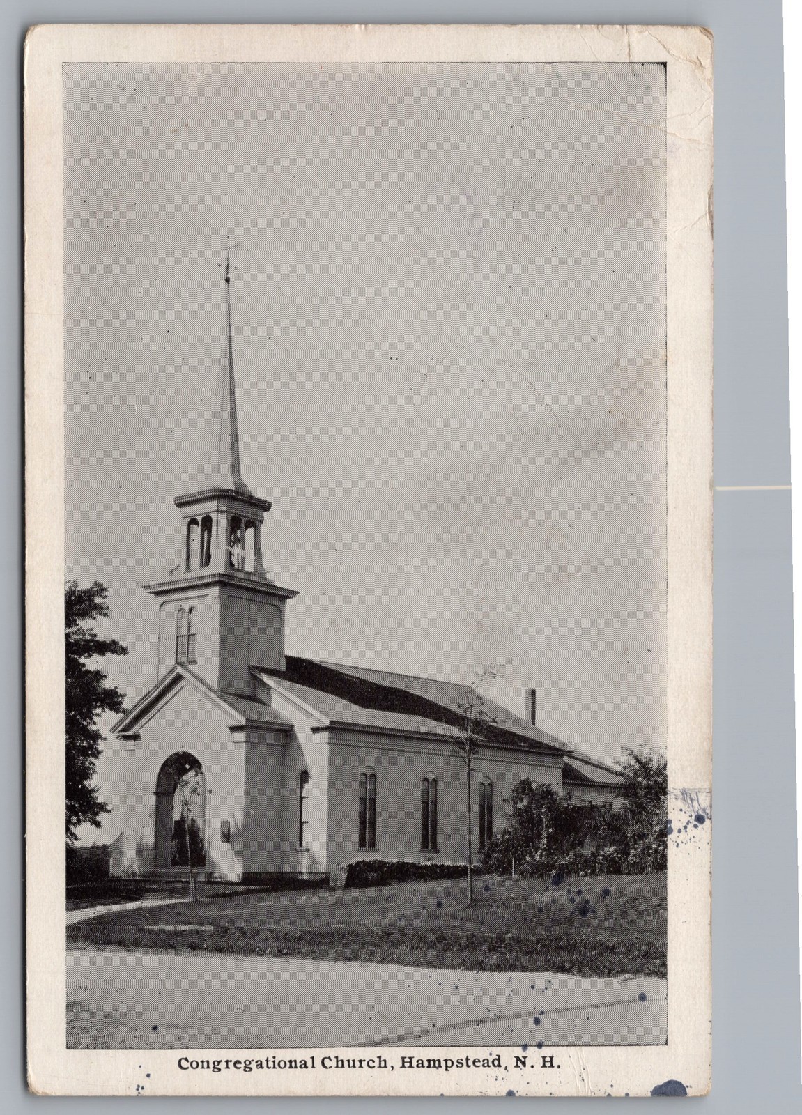 Congregational Church Hampstead NH Posted Vintage Postcard TS-228
