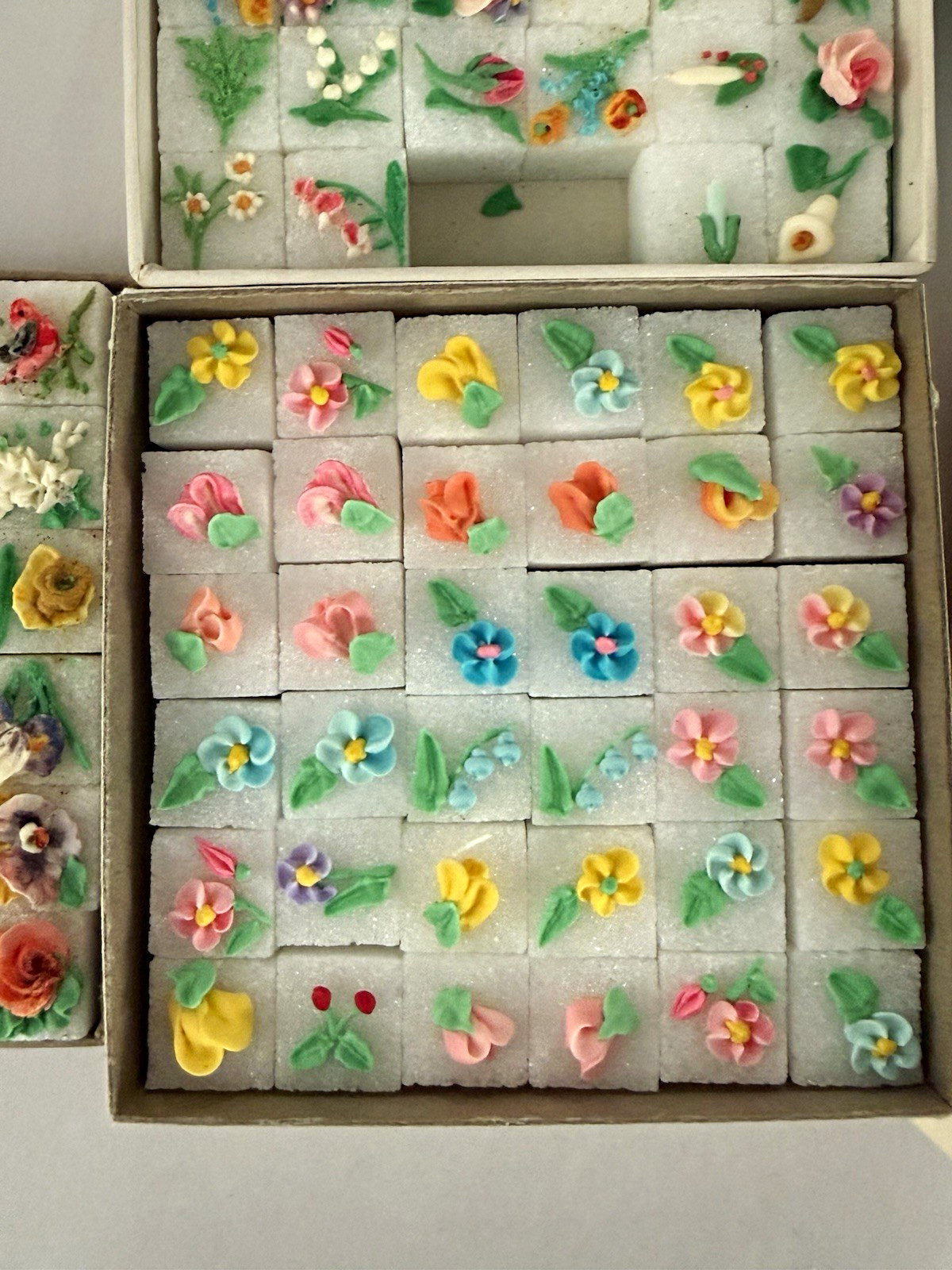 Edna Frances Handmade Vintage Floral Original Small Decorative Box Set Edna Frances Handmade Vintage Floral Original Small Decorative Box Set