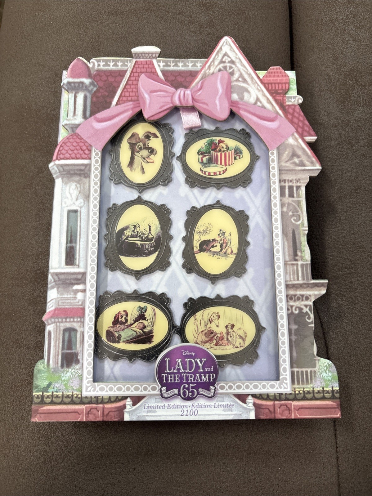 Lady and the Tramp 65th Anniversary Limited Edition 6 Pin Set