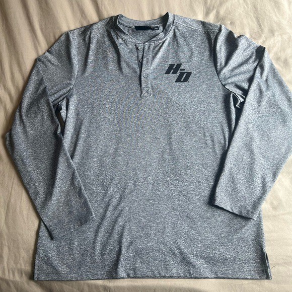 NWOT Harley-Davidson Motorcycles Long Sleeve Henley Size L