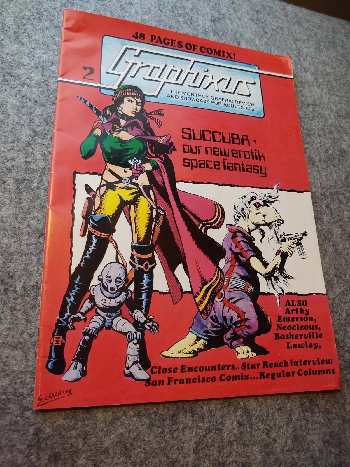 Graphixus #2 1978 UK comix Garry Leach Hunt Emerson mal burns ar zak underground