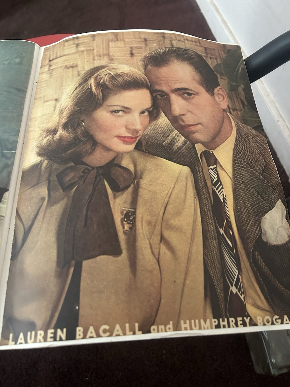Vintage 1940s-50’s Scrap Book Hollywood Movie Stars, 70 Full Page , 14x 11” Pics