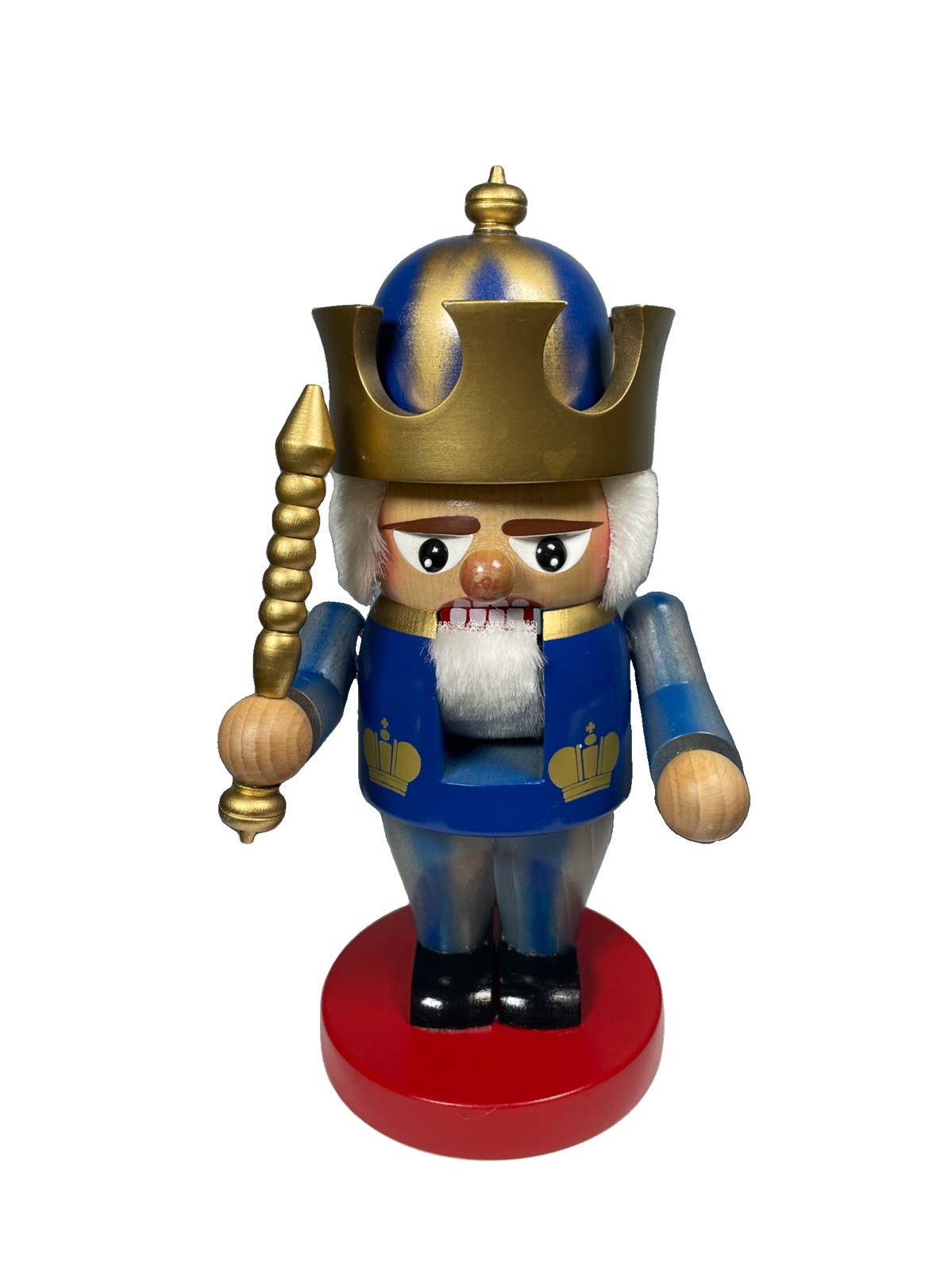 Steinbach Handmade German Troll Blue Nutcracker King 11” Tall No. S 6402 Steinbach Handmade German Troll Blue Nutcracker King 11” Tall No. S 6402