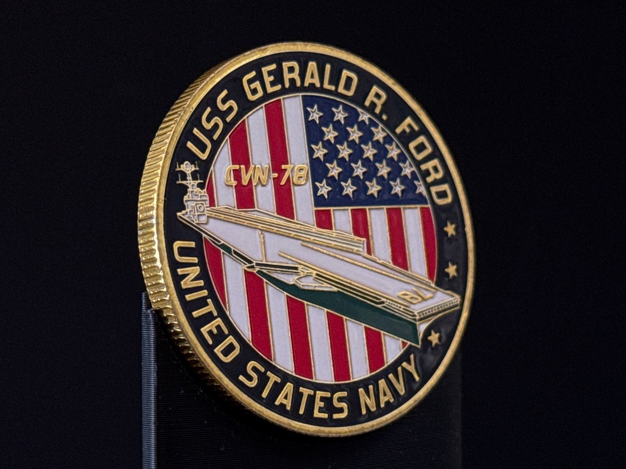 U.S. Navy USS Gerald R. Ford CVN-78 Challenge Coin