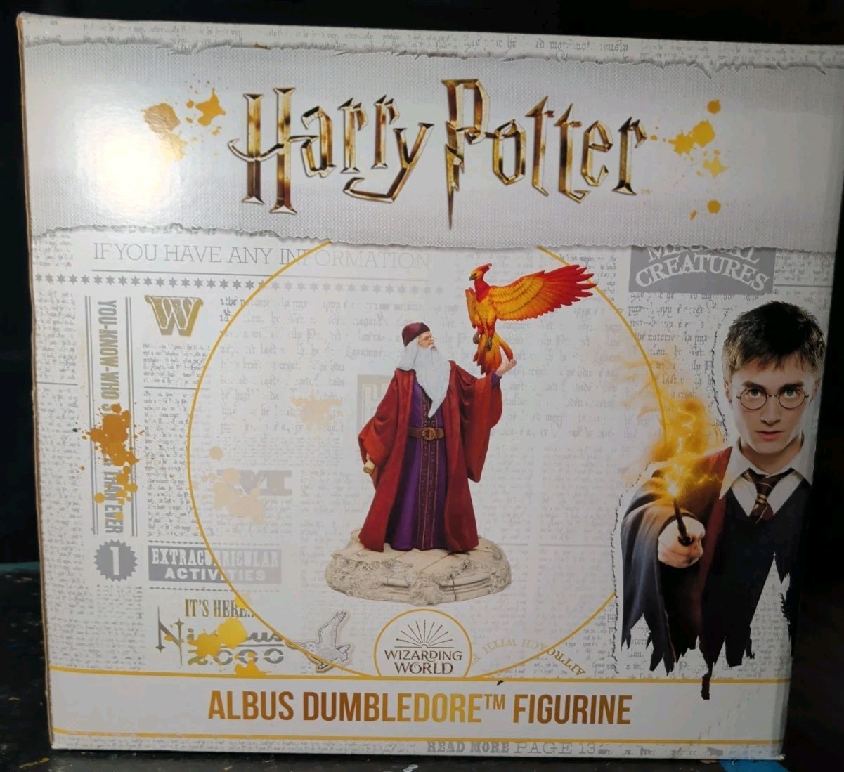 Enesco Wizarding World Albus Dumbledore & Fawkes Figurine - Read Description 