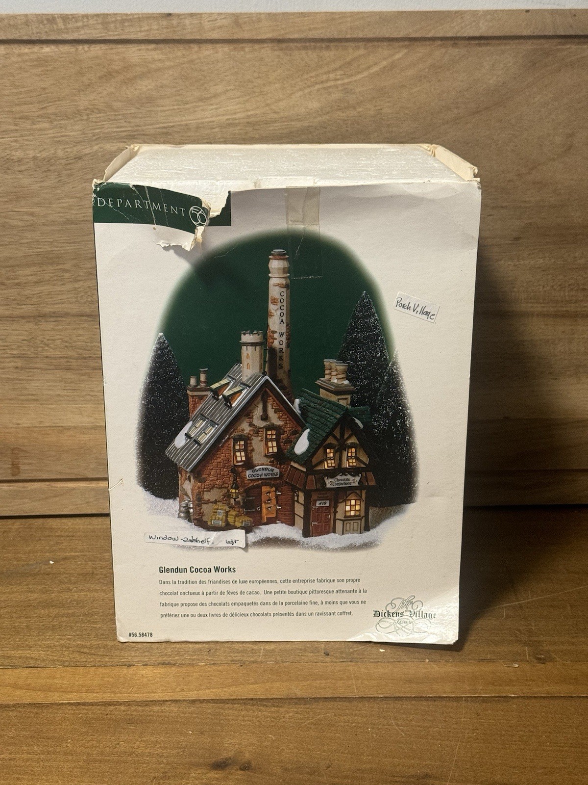 Dept 56 Glendun Cocoa Works Heritage Dickens Village Series #56.58478