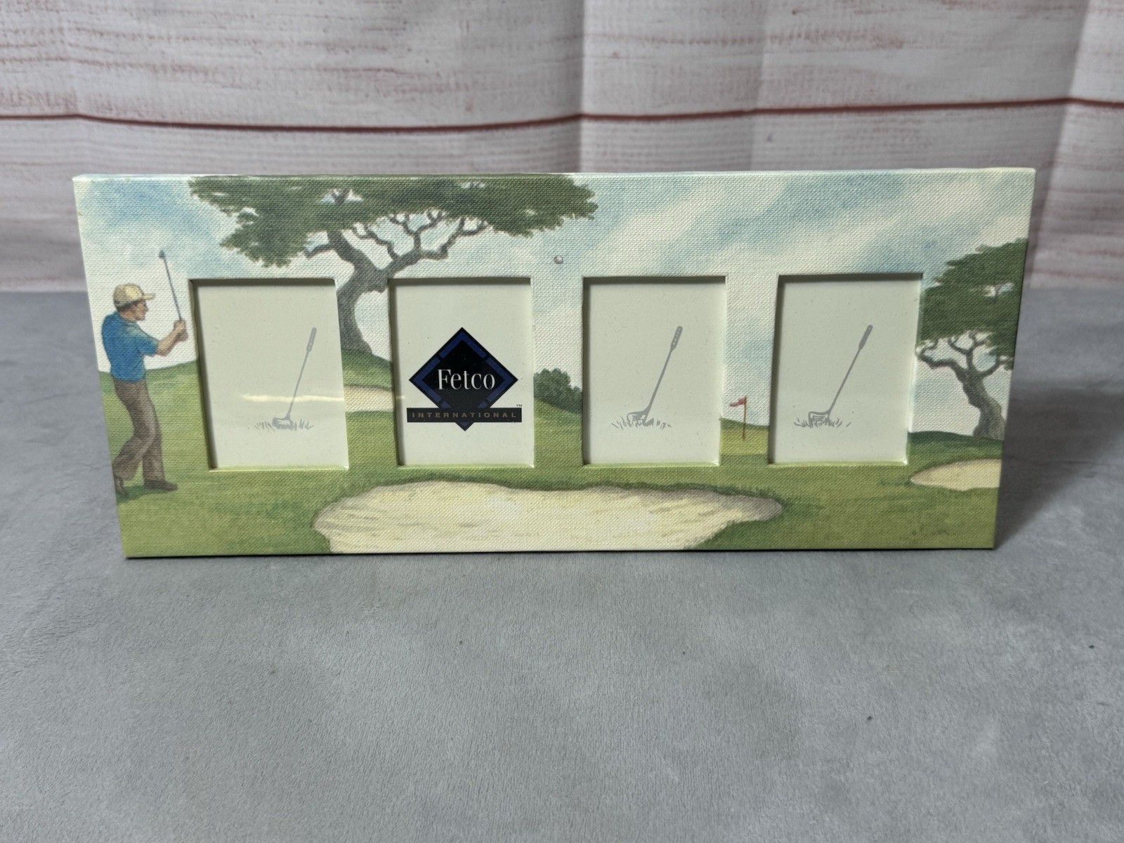 Vintage Fetco Golf Picture Frame 4 Small Photos Golf Lover Vintage Fetco Golf Picture Frame 4 Small Photos Golf Lover
