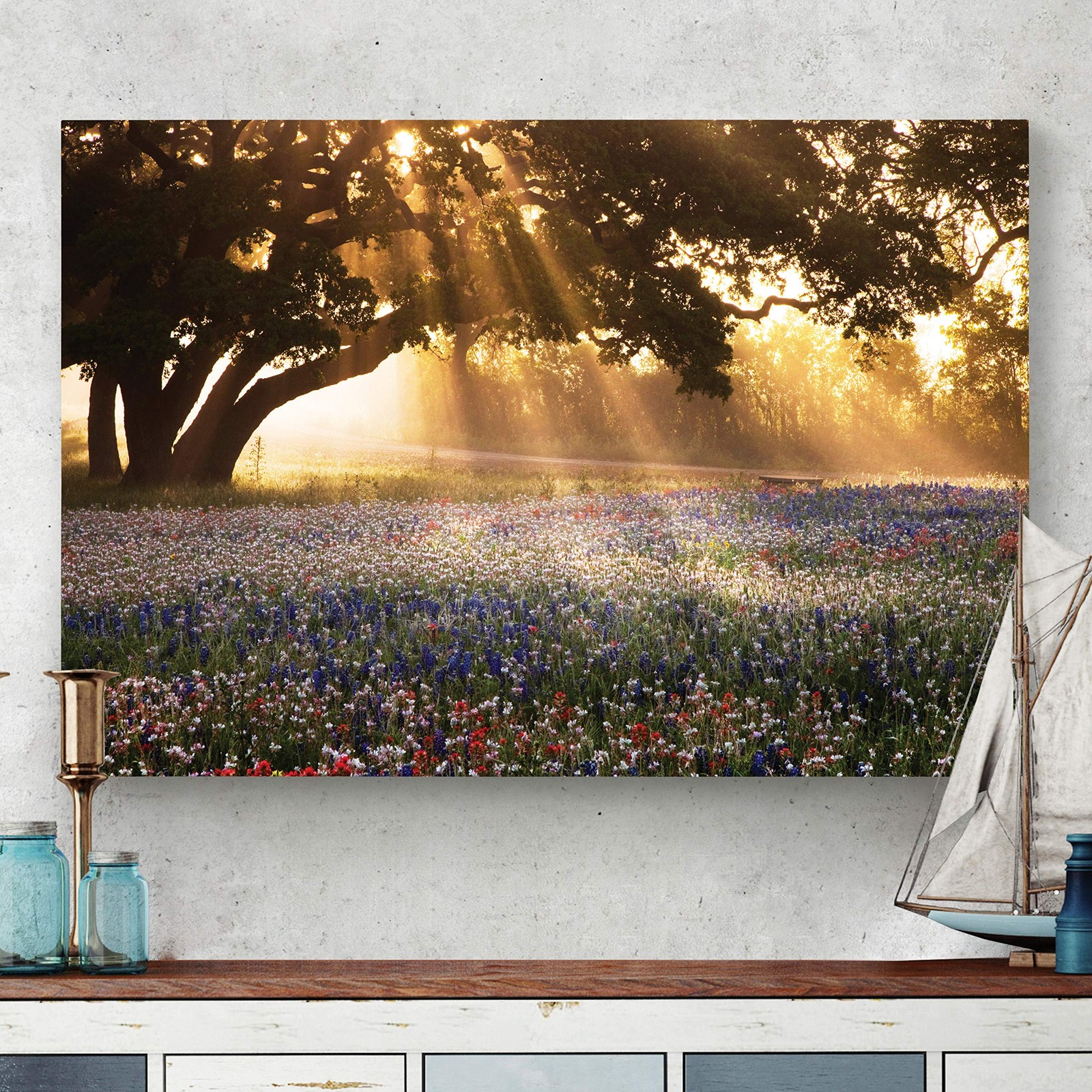 Renditions Gallery Morning Meadow Sunrise Canvas 18x27 LT39