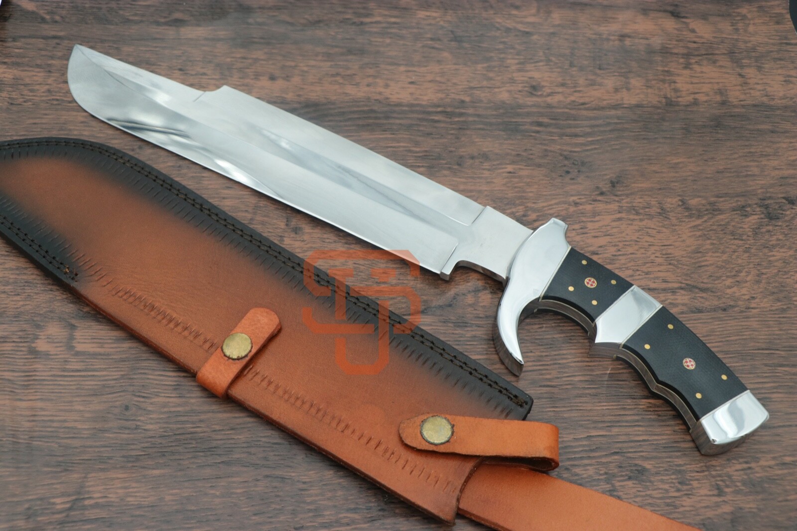 Super Cutlery Handmade D2 steel Bowie knife Micarte sheet Machete Knife, Hunting