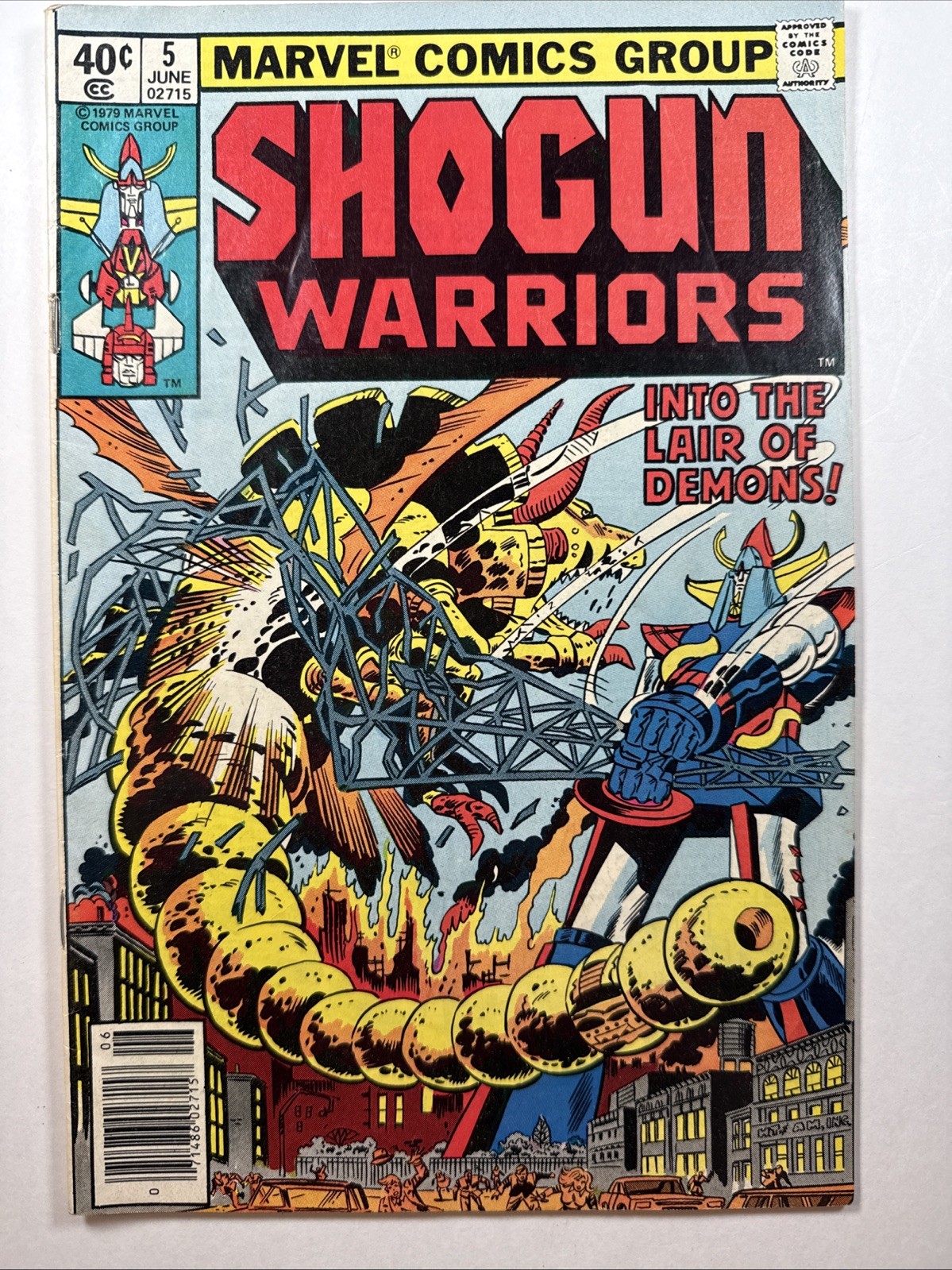 Shogun Warriors Vol 1 #5 ~ June 1979 ~ Marvel Comics ~ Into The Lair Of Demons Shogun Warriors Vol 1 #5 ~ June 1979 ~ Marvel Comics ~ Into The Lair Of Demons