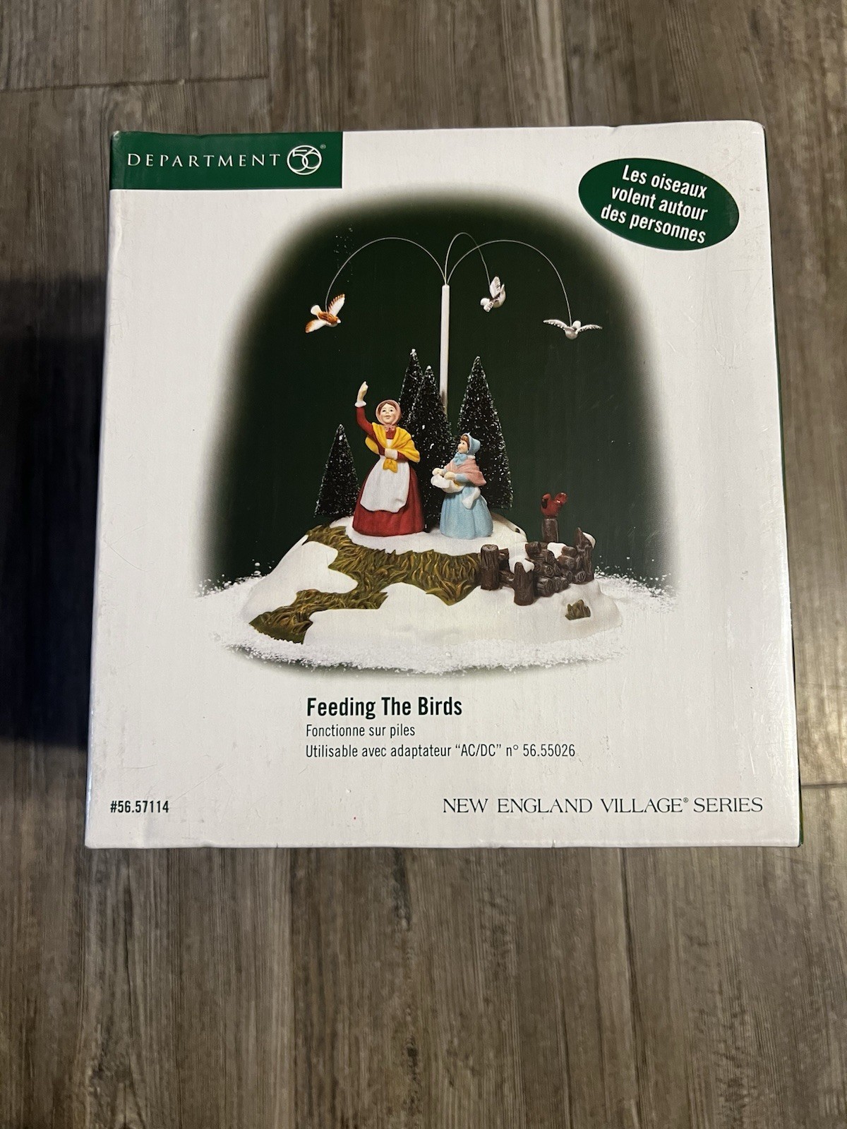 2005 Dept 56 Feeding the Birds New England Village Series 56.57114 NEW SEALED 2005 Dept 56 Feeding the Birds New England Village Series 56.57114 NEW SEALED