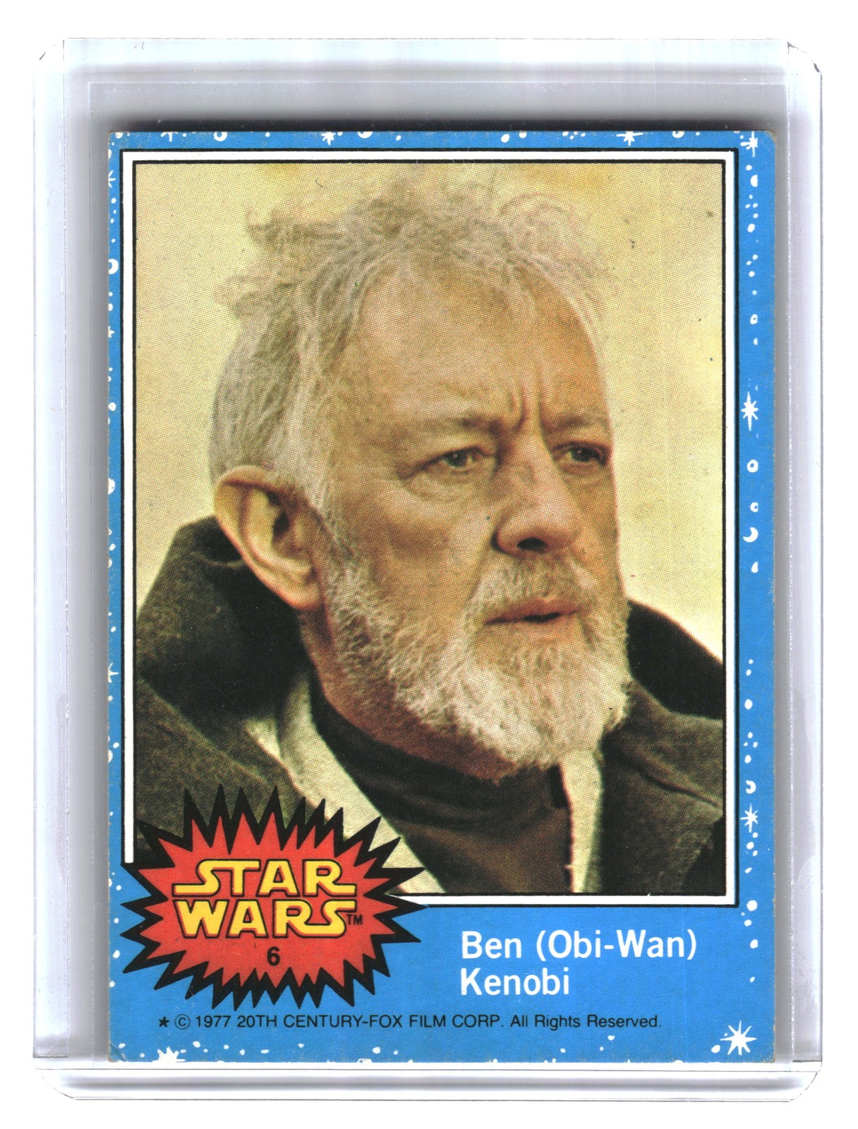 1977 Scanlens Star Wars #6 Ben (Obi-Wan) Kenobi