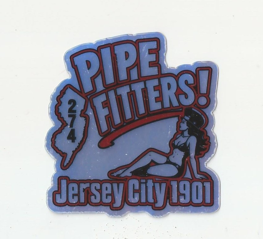 UA LOCAL 274 Jersey City PIPEFITTERS Sopranos Welder Chic Holographic Sticker
