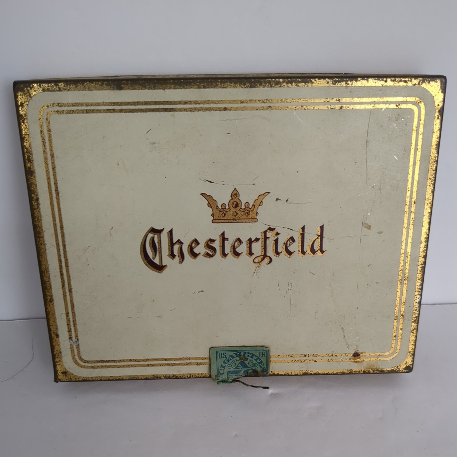 Vintage Early Chesterfield Cigarette Tin