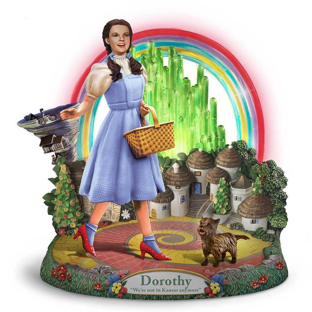 The Bradford Exchange Wizard of OZ Dorothy We're Not In Kansas Anymore Sculpture