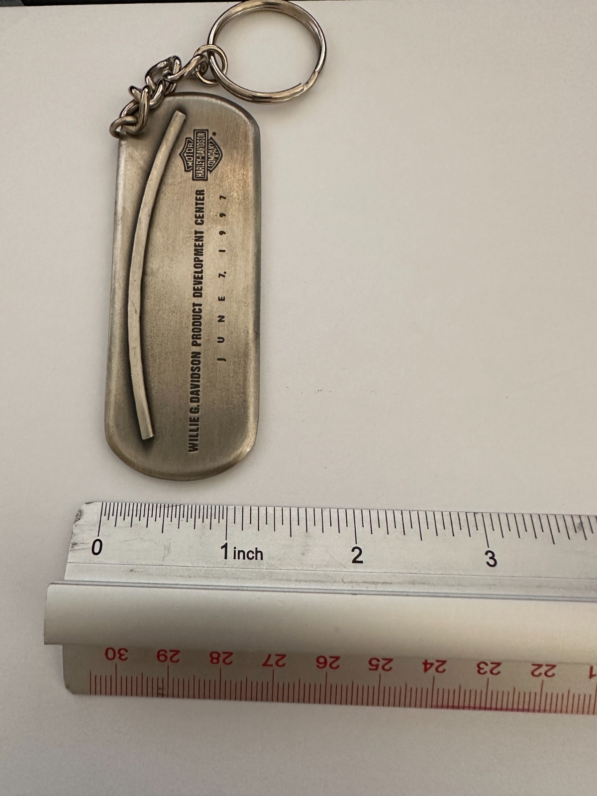 Harley Davidson Willie G. Davidson Key Chain. Product Development Center. 1997 Harley Davidson Willie G. Davidson Key Chain. Product Development Center. 1997