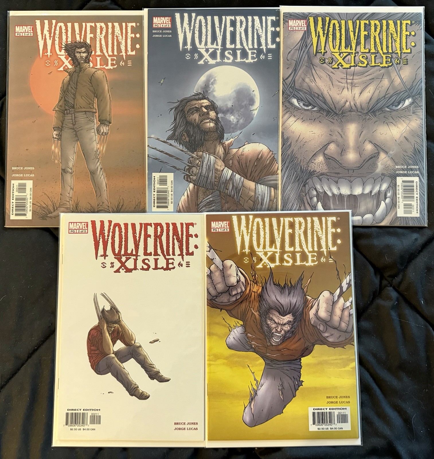 Wolverine Xisle 1 2 3 4 5 Complete Series 2003 Bruce Jones X-Men High Grade Wolverine Xisle 1 2 3 4 5 Complete Series 2003 Bruce Jones X-Men High Grade