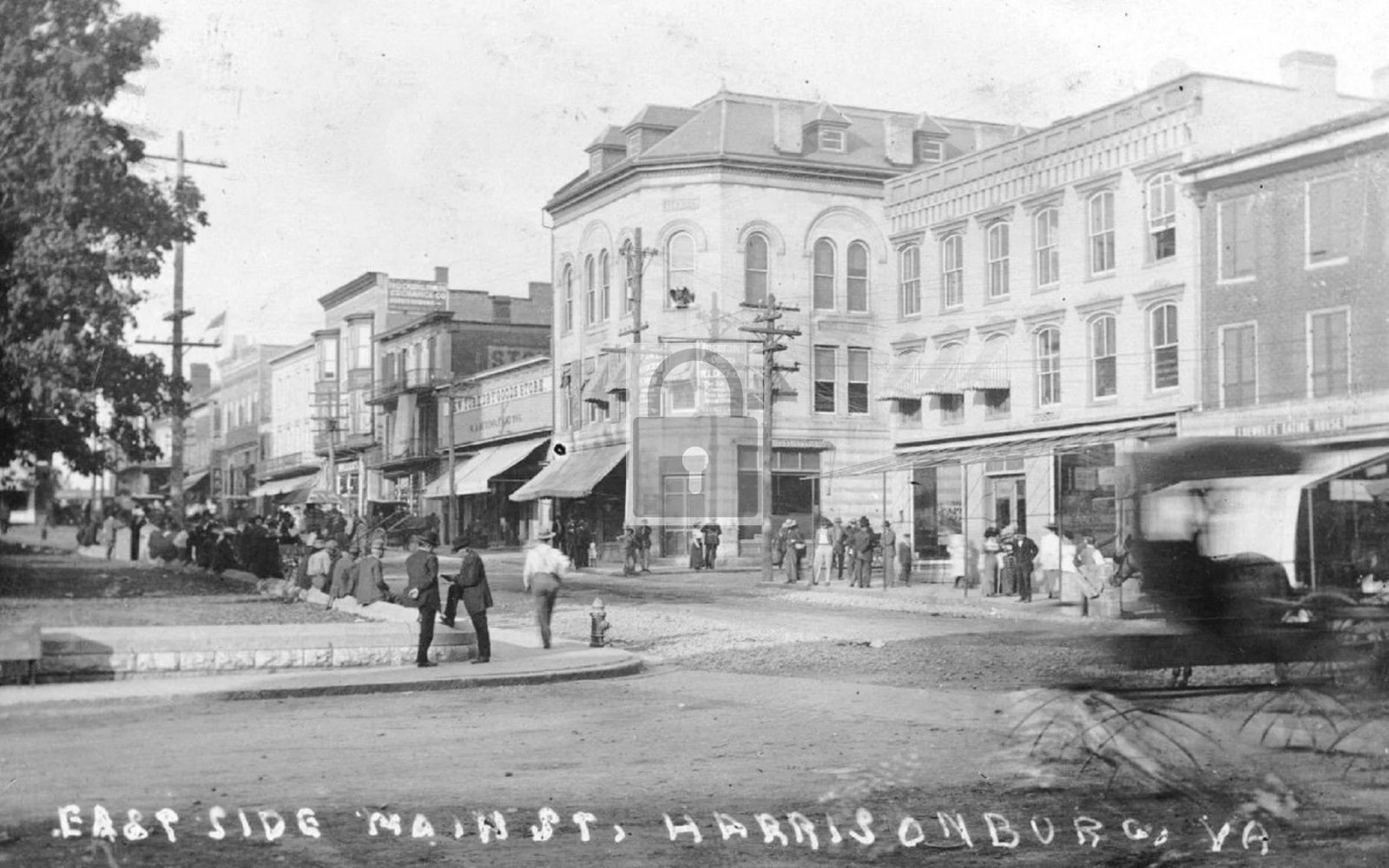 1909 Main Street View Harrisonburg Virginia VA - Reprint