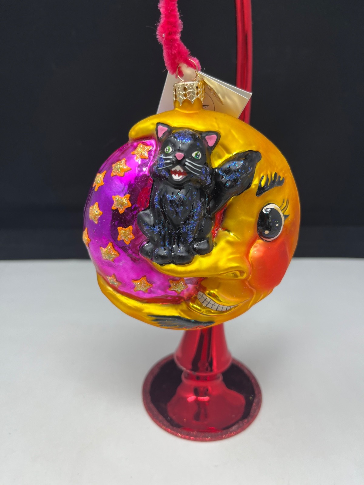 VINTAGE 2001 RADKO FRIGHT ON THE NOSE HALLOWEEN ORNAMENT #01-0426-0 WITH TAG WOW