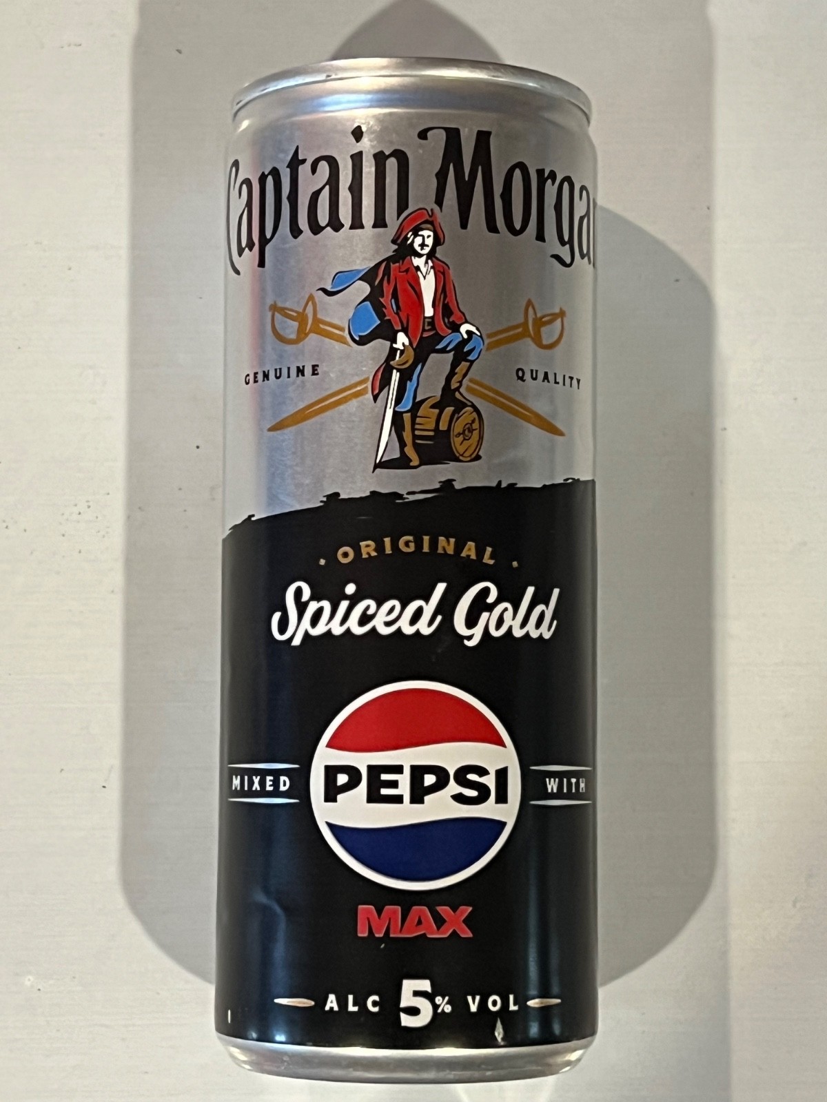 PEPSI MAX Captain Morgan can from ENGLAND 2025