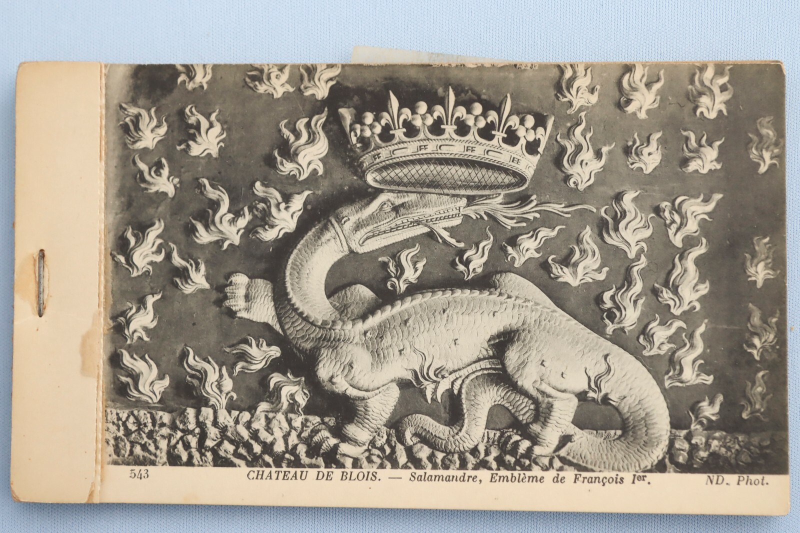 Vintage 15 Postcard Booklet Royal Chateau Blois France