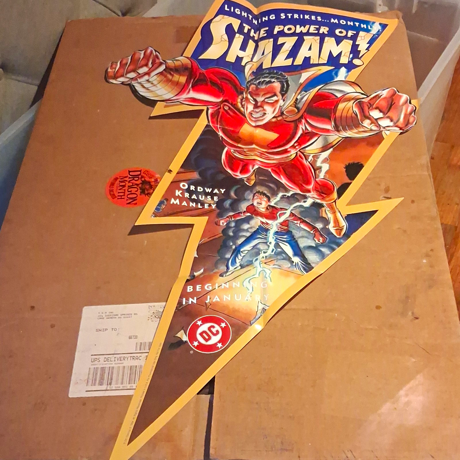 DC The Power of Shazam Unframed Paper Poster Ordway, Krause, Manley