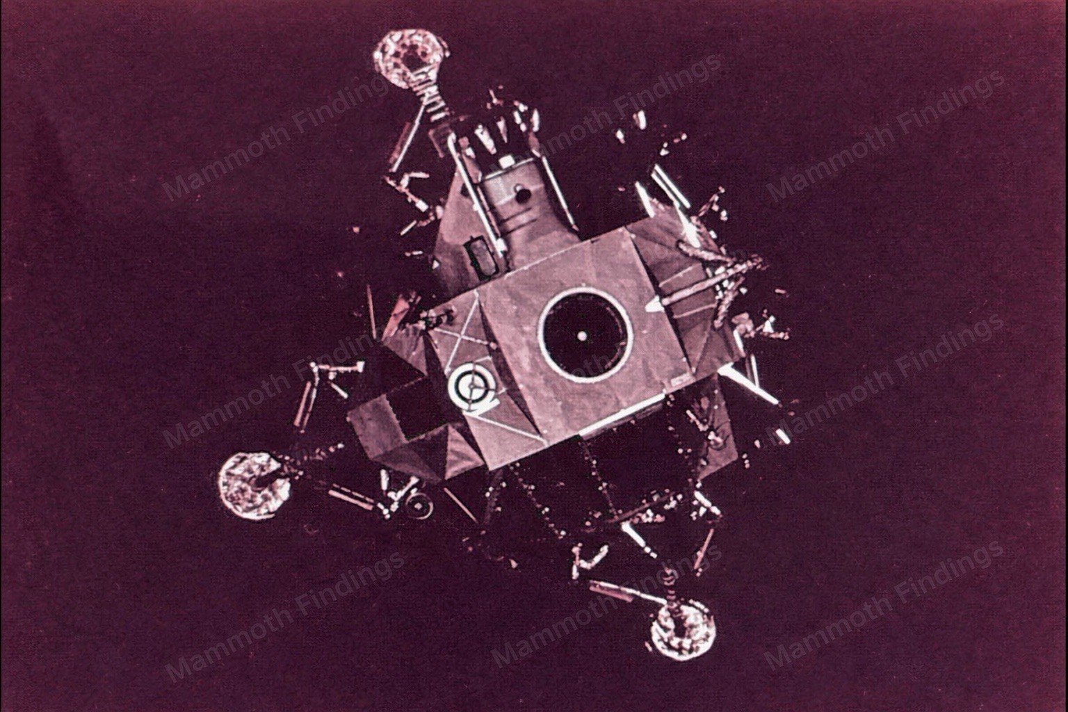 Vintage 1971 Apollo 14 Lunar Module in Space 35mm Slide #3 NASA Movie Newsreels