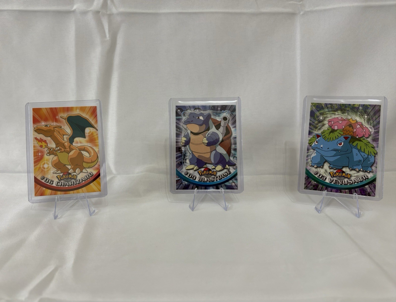 Topps 1999 NM Pokémon 9-Card Lot #1-#9 Including Charizard, Venasaur, Blastoise