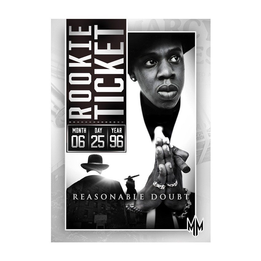 JAY-Z Reasonable Doubt NBA NFL ROOKIE TICKET Design Style | Hip-Hop Trading Card