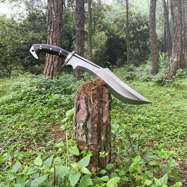 Custom Handmade Carbon Steel Blade Tactical Kukri Knife | Hunting Knife Camping