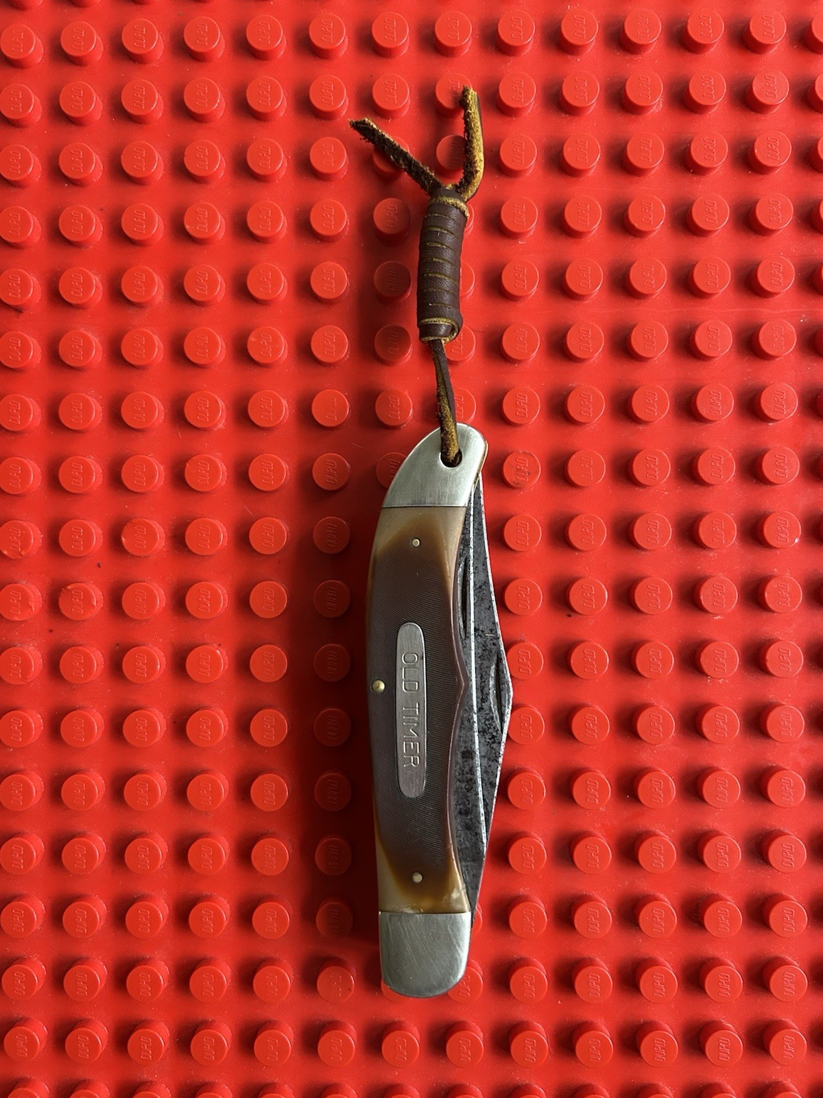 Vintage Pre 2002 Schrade Old Timer 250T 2 Blade Folding Pocket/Hunter Knife USA