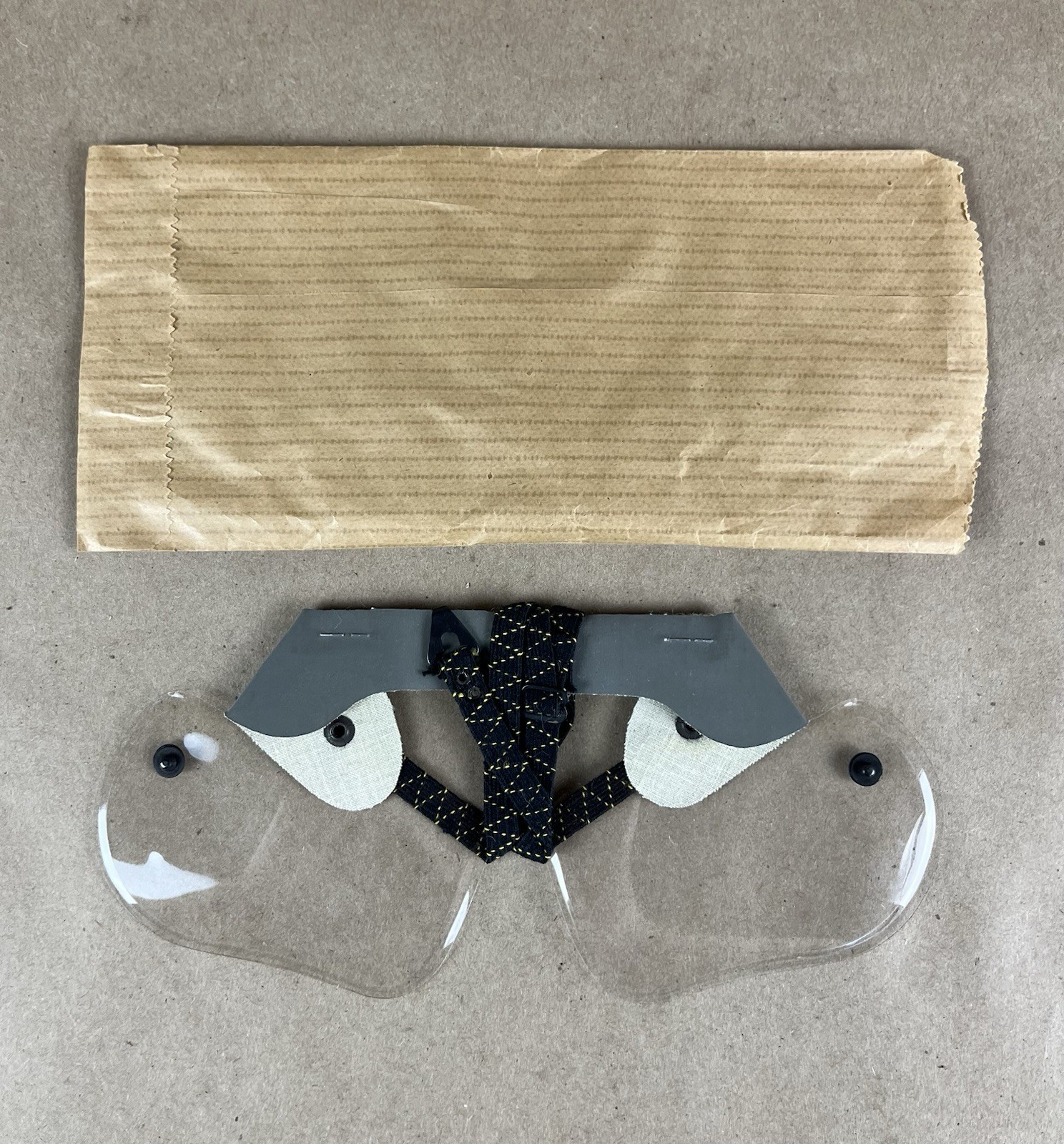 Rommel Goggles Royal Canadian Air Force Post WW2 Anti Gas Eyeshields MK 3 1956