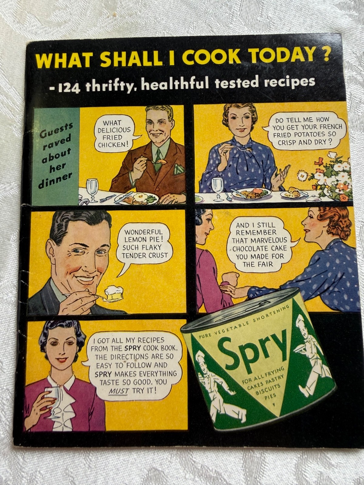 Vintage Spry Vegetable Shortening Cooking Booklet