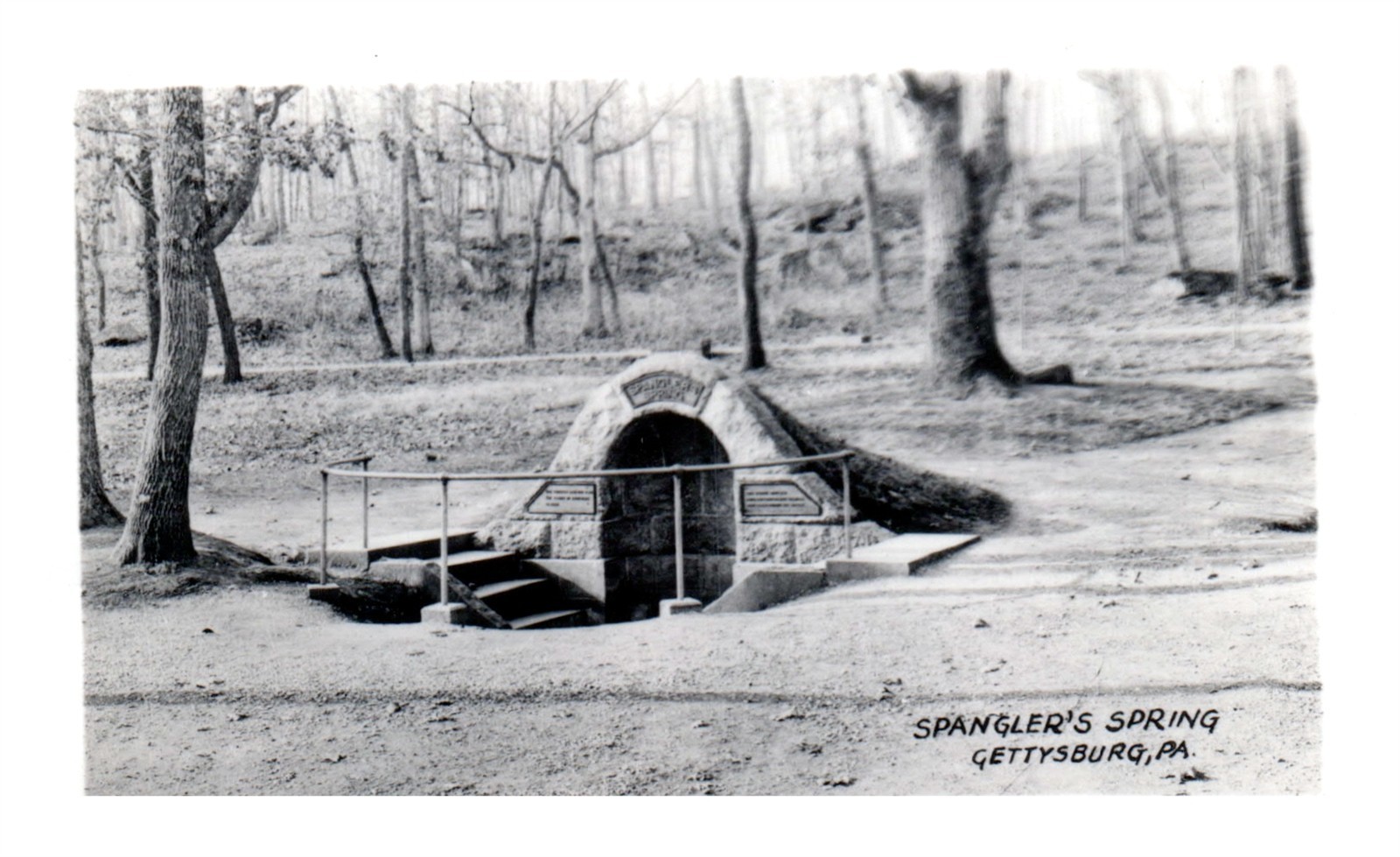 Vintage Postcard Spangler’s Spring Gettysburg Pennsylvania