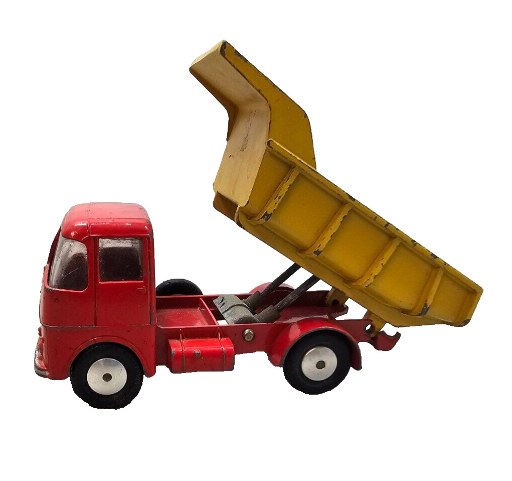 Corgi #458 ERF 64G Earth Dumper Blue Box Flat Hubs 1960s