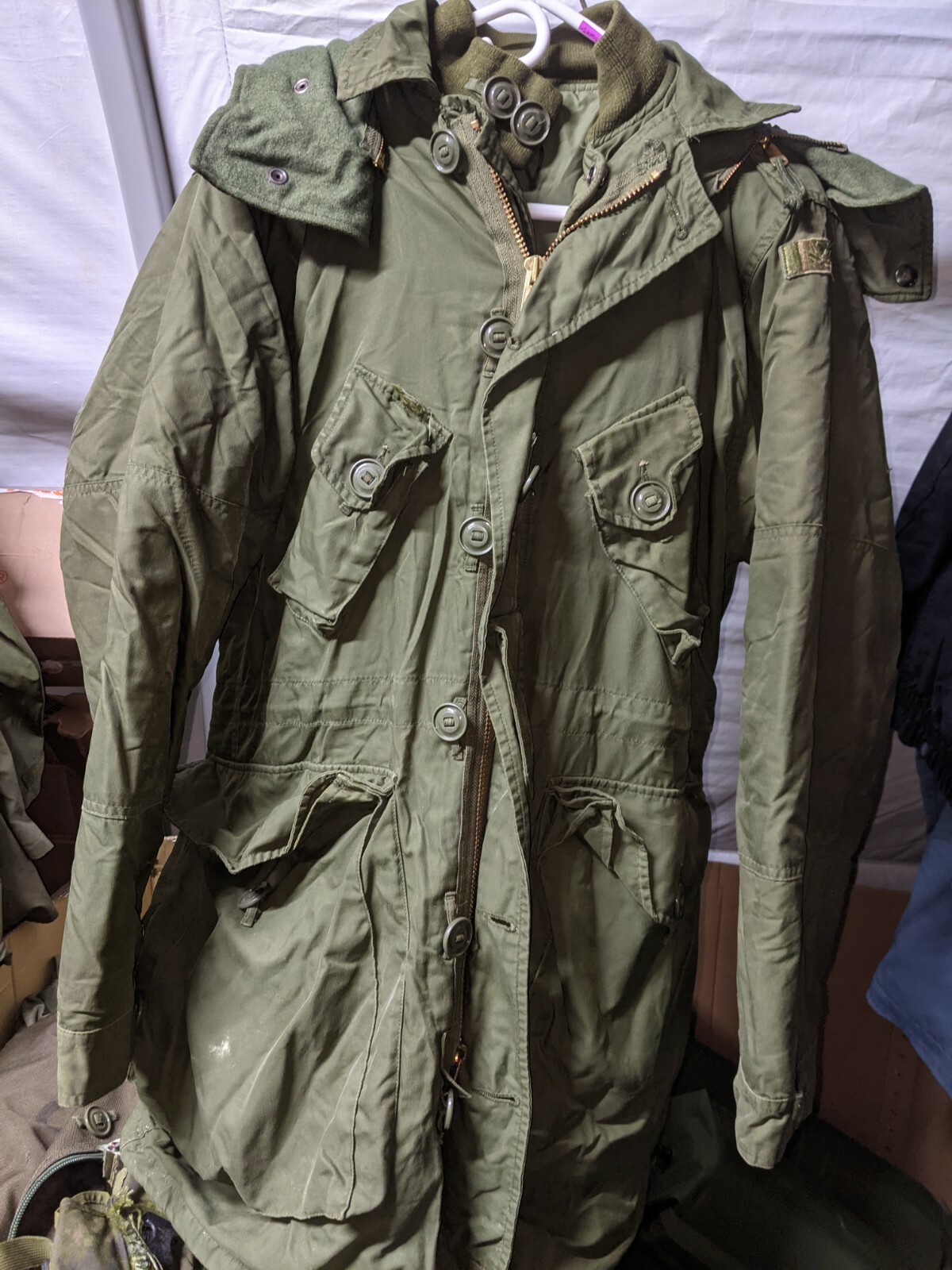 ECW CANADIAN ARMY PARKA  EXTREME COLD WEATHER  COMBAT LONG SMALL 73/36