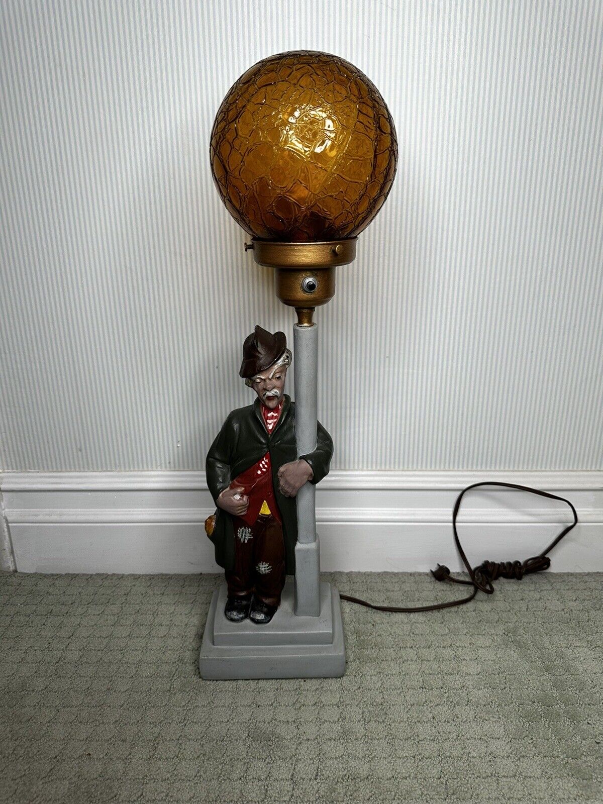 Vintage Drunk Man Hobo Lamp